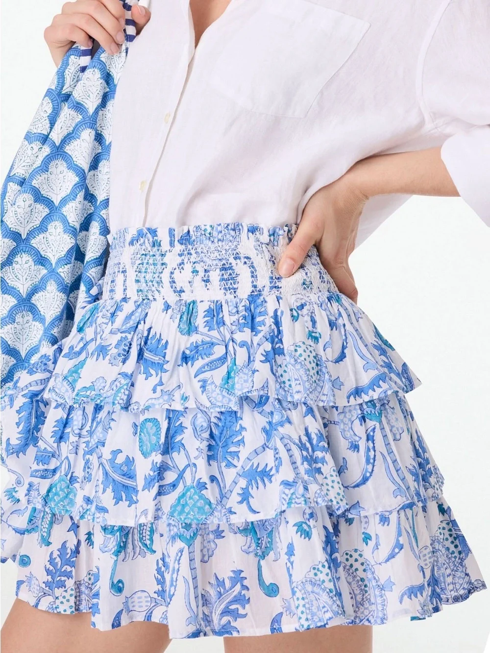 Roller Rabbit Blue Amanda Siggy Mini Skirt - Picture 1 of 4